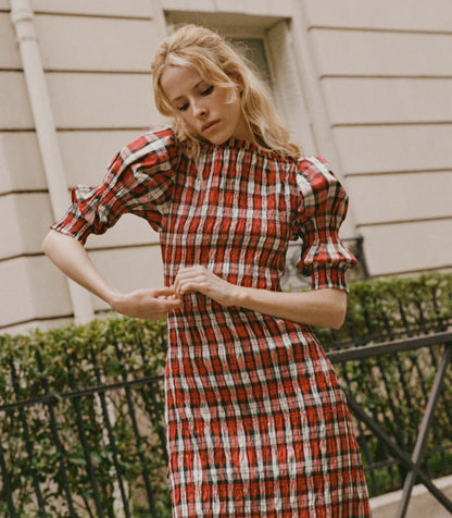 DÔEN Women Raquella Dress - Rouge Adaline Plaid