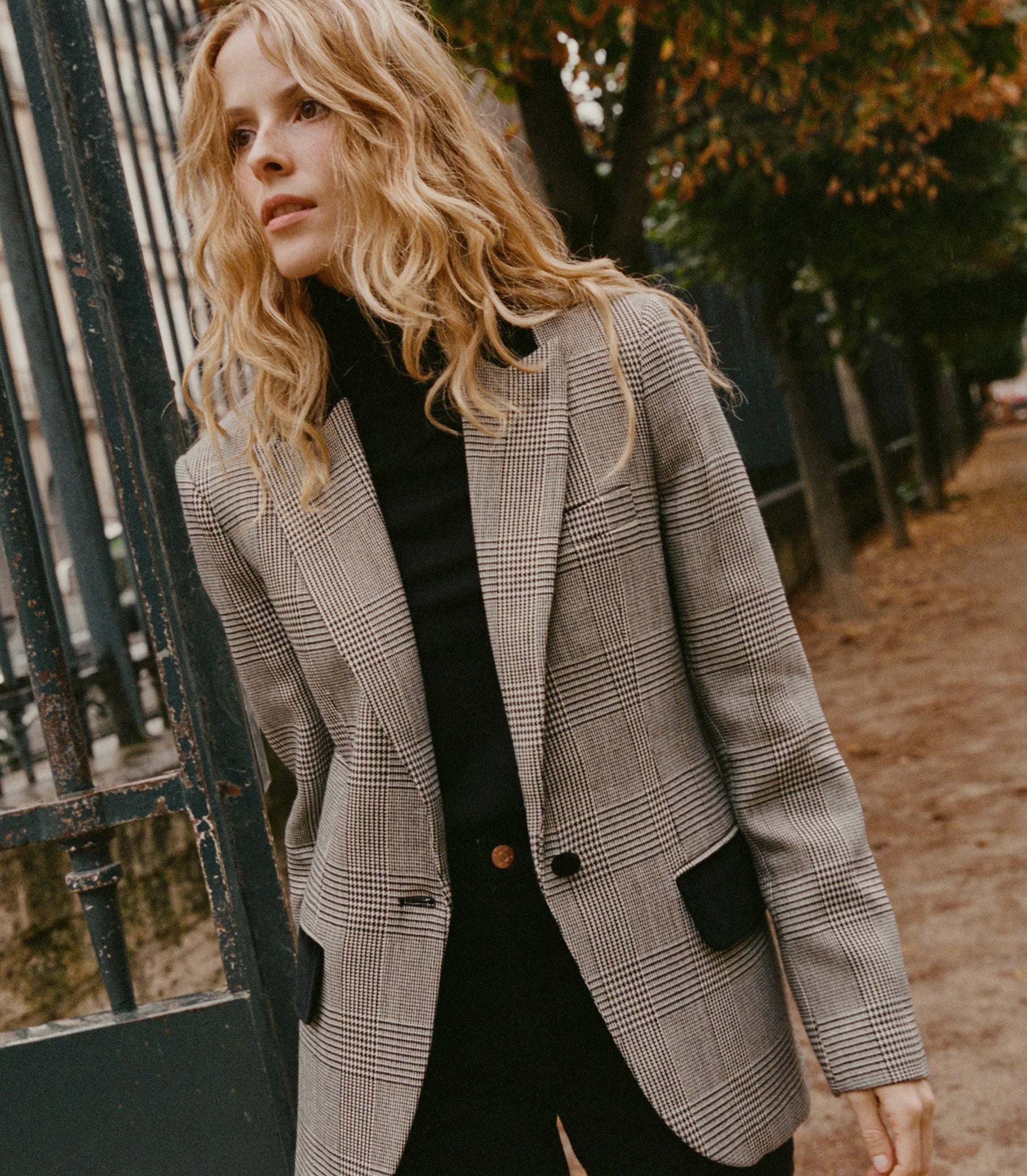 DÔEN Women Casper Blazer - Wainwright Houndstooth Check
