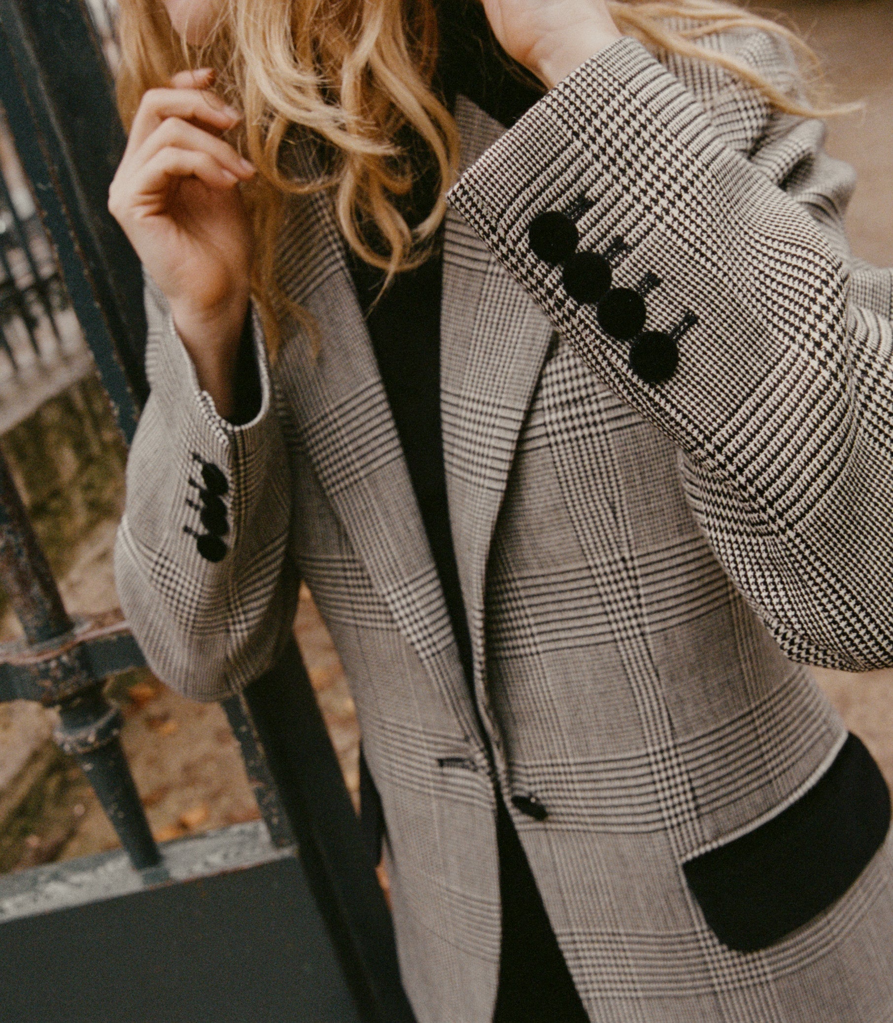 DÔEN Women Casper Blazer - Wainwright Houndstooth Check