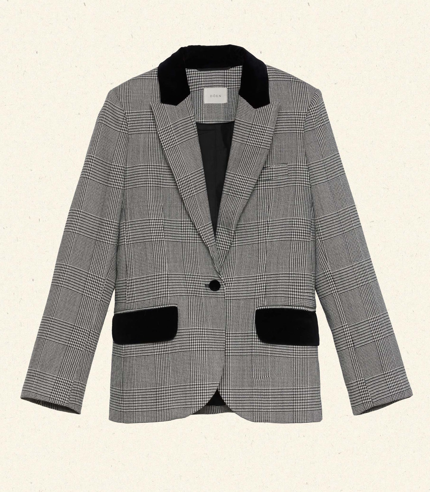 DÔEN Women Casper Blazer - Wainwright Houndstooth Check