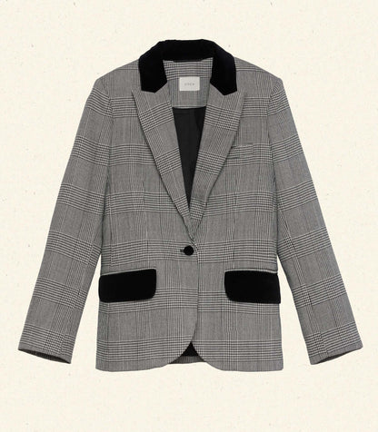 DÔEN Women Casper Blazer - Wainwright Houndstooth Check
