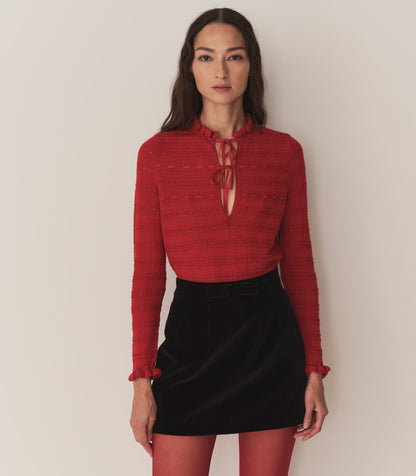 DÔEN Women Cordelie Top - Wild Cherry