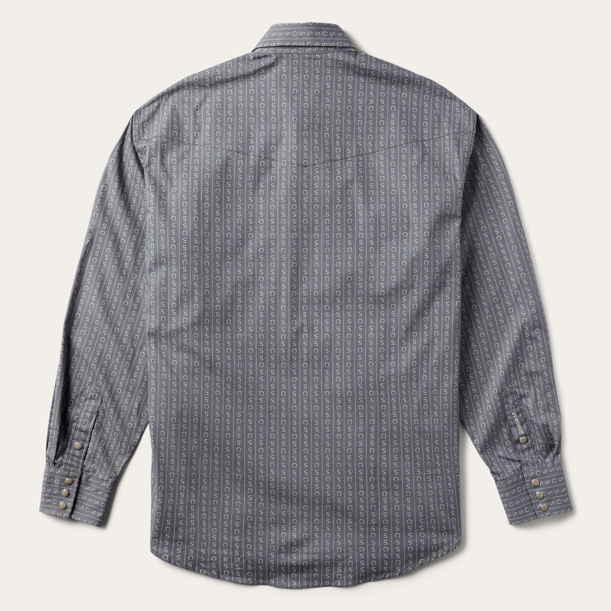 Stetson Horseshoe Stripe Print Shirt