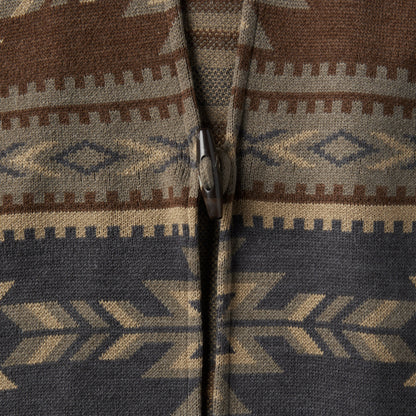 Stetson Aztec Print Sweater Poncho