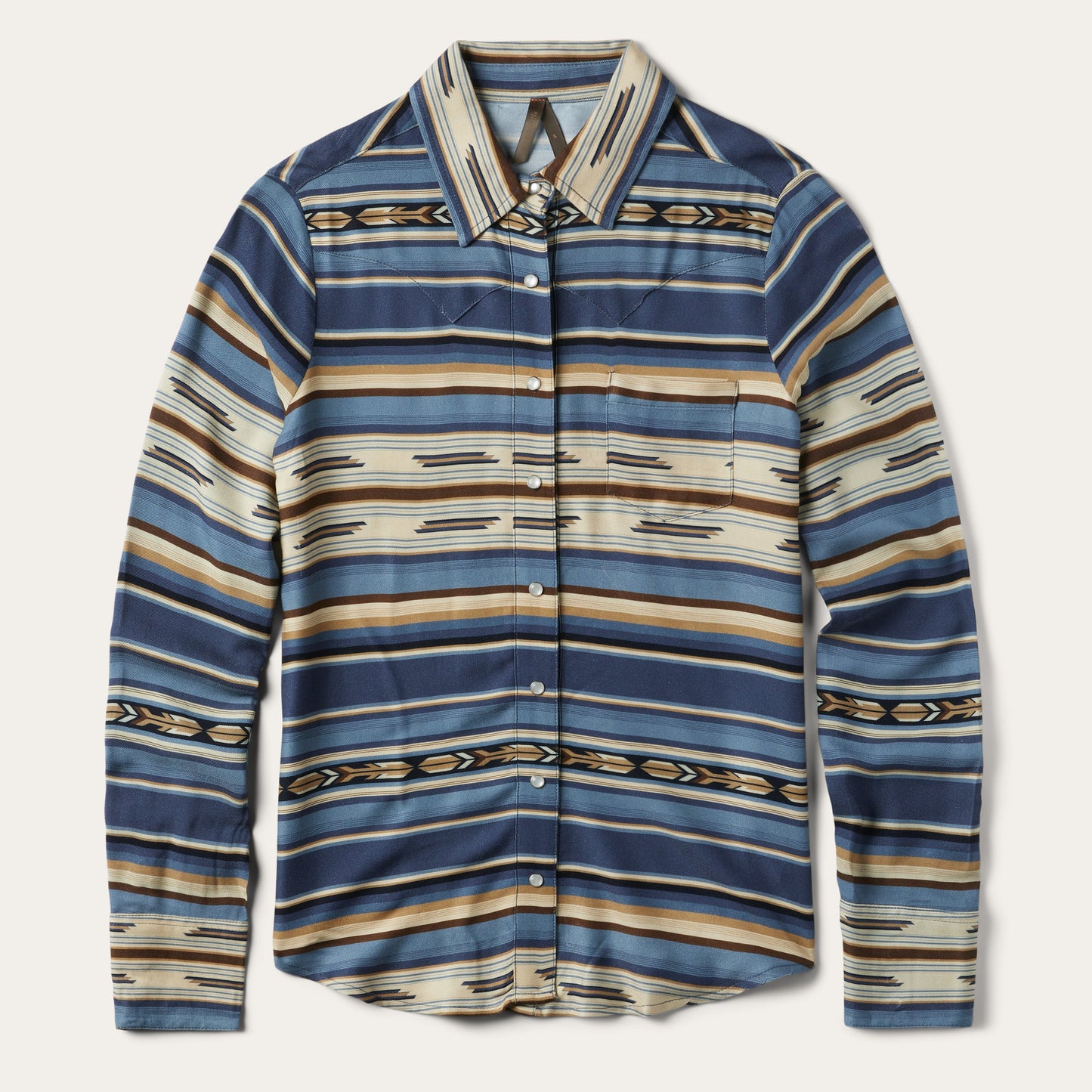 Stetson Indigo Serape Print Shirt