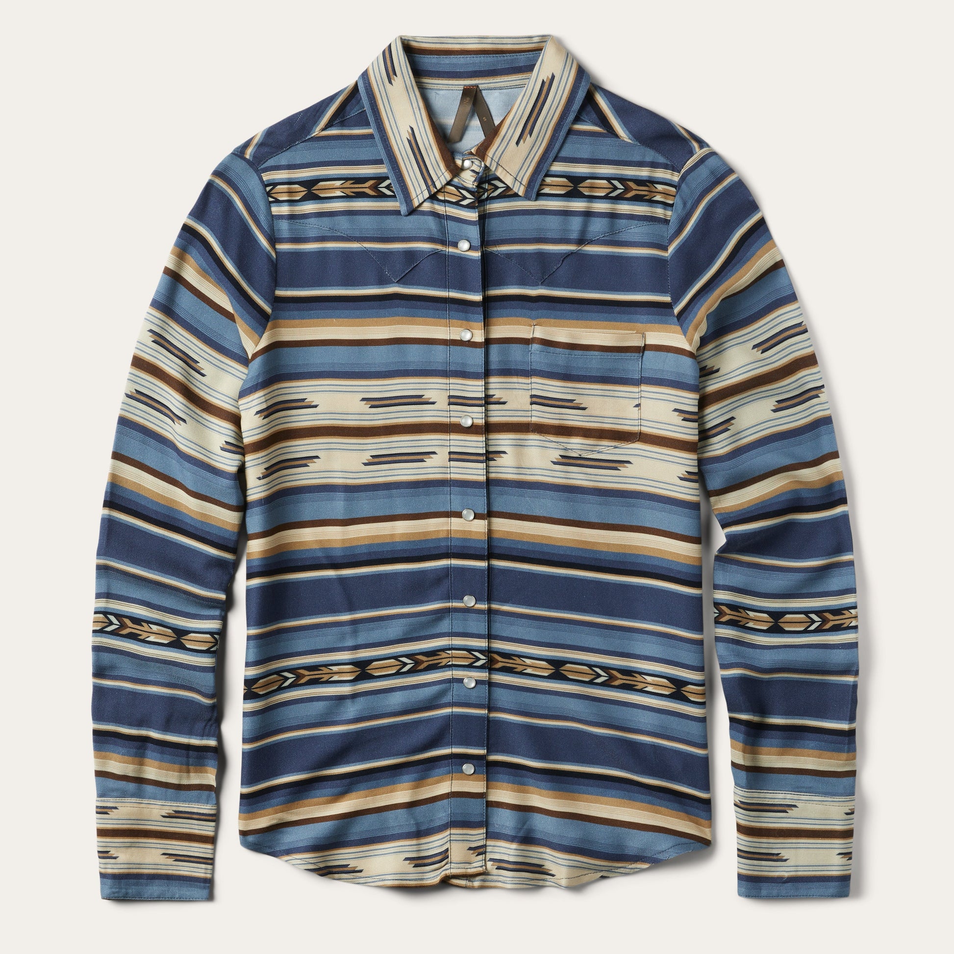 Stetson Indigo Serape Print Shirt