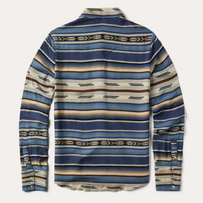 Stetson Indigo Serape Print Shirt