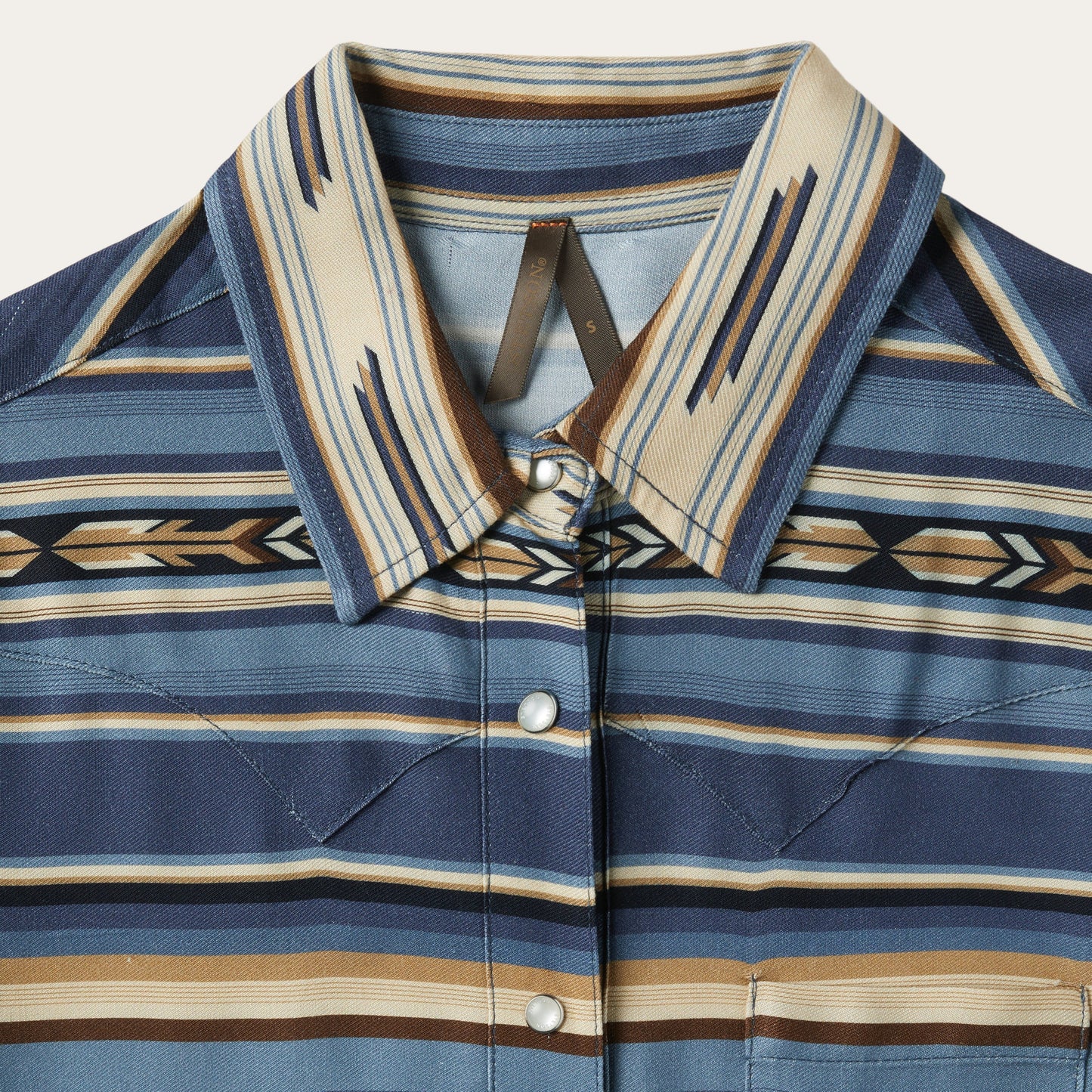 Stetson Indigo Serape Print Shirt