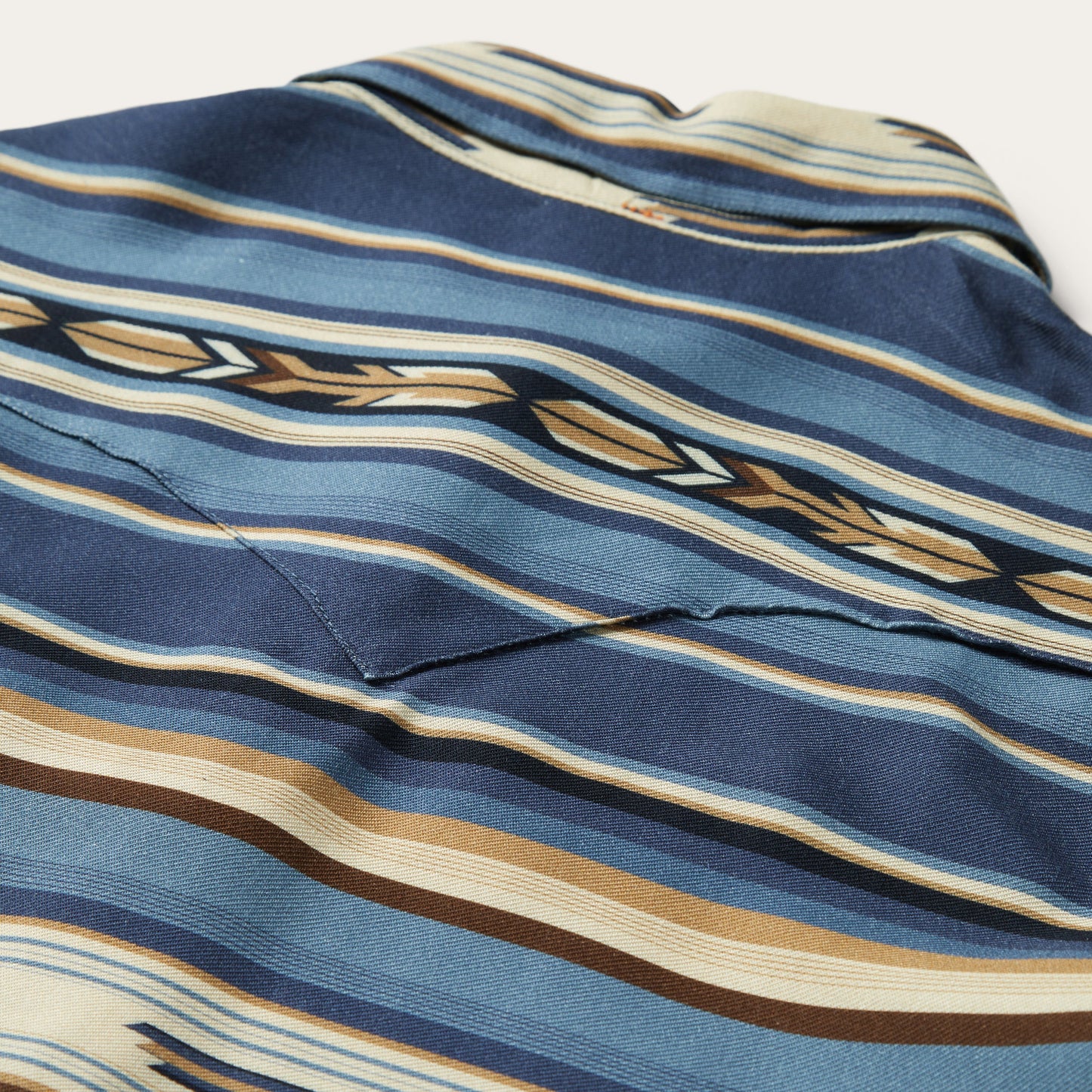 Stetson Indigo Serape Print Shirt
