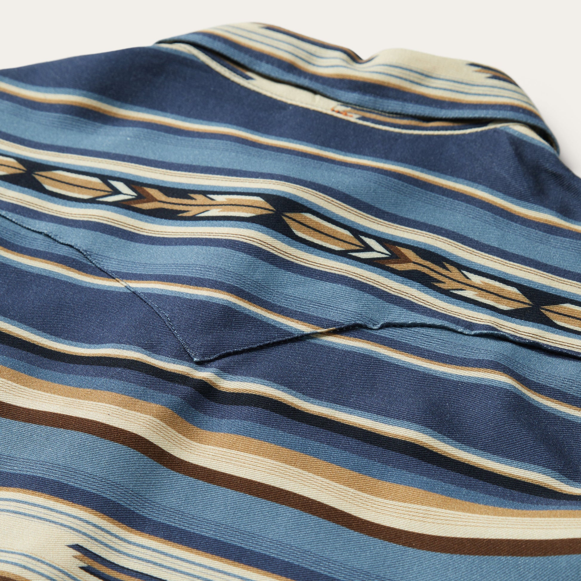 Stetson Indigo Serape Print Shirt