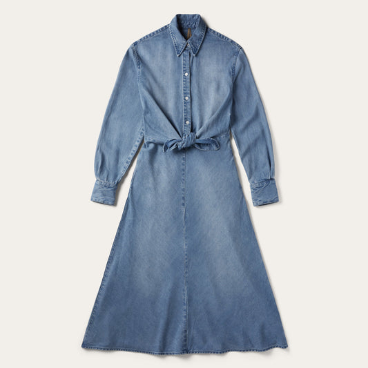 Stetson Denim Tie-Front Dress