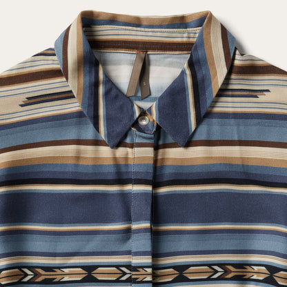 Stetson Indigo Serape Print Dress