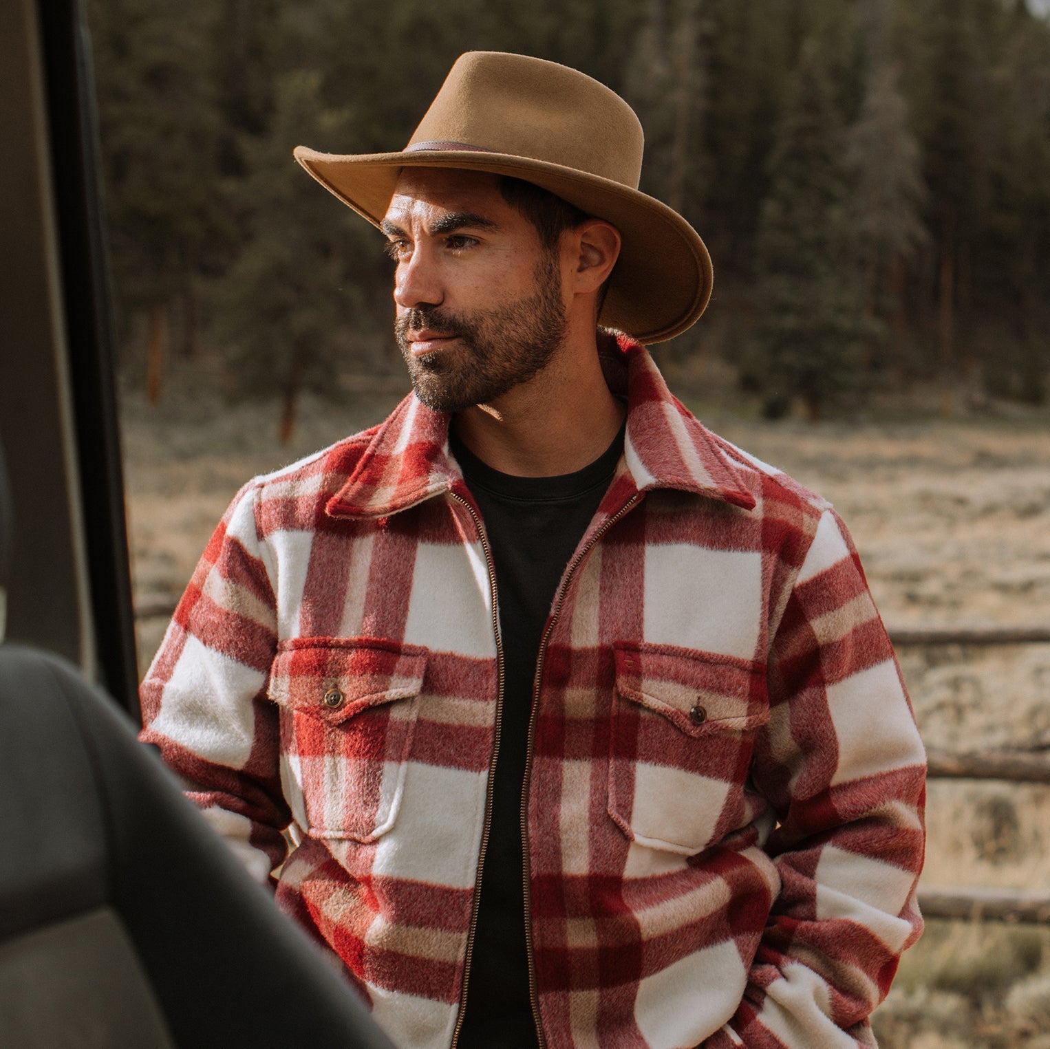 Stetson Plaid Lined Jac-Shirt