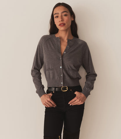 DÔEN Women Celine Cardigan - Grey