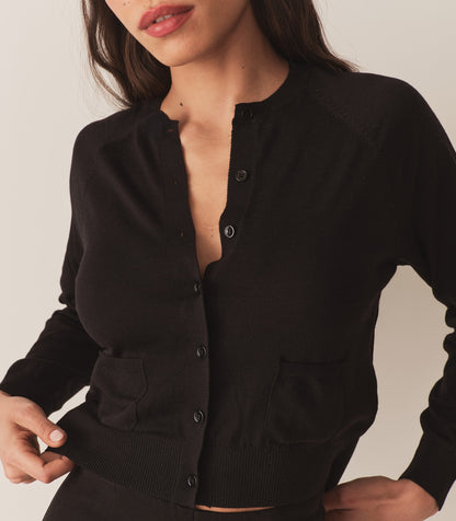 DÔEN Women Celine Cardigan - Black