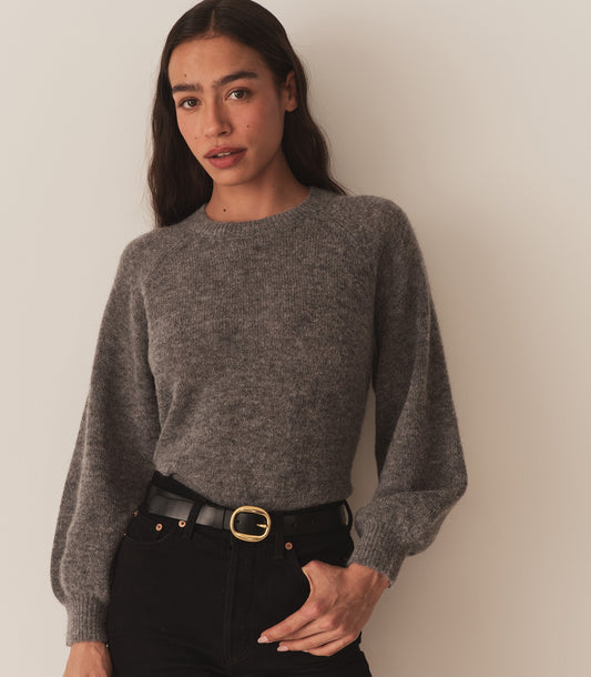 DÔEN Women Marsena Sweater - Dark Heather Grey