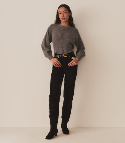 DÔEN Women Marsena Sweater - Dark Heather Grey