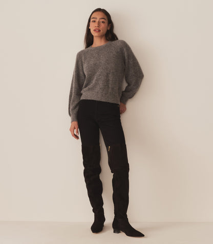 DÔEN Women Marsena Sweater - Dark Heather Grey
