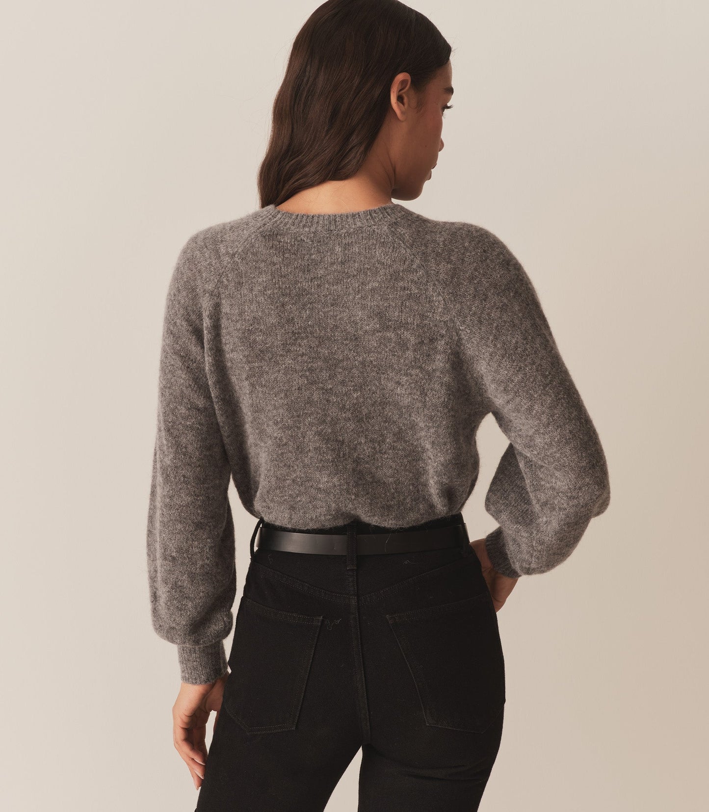 DÔEN Women Marsena Sweater - Dark Heather Grey