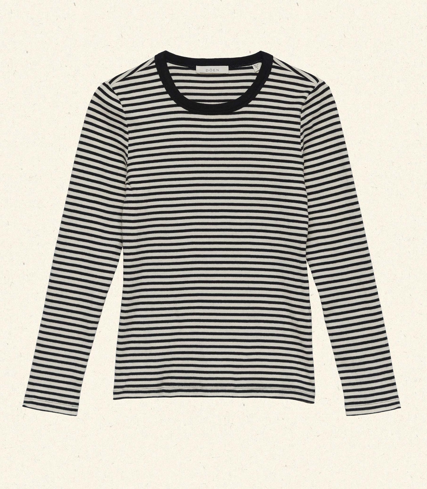 DÔEN Women Annie Tee - Black Venetia Stripe