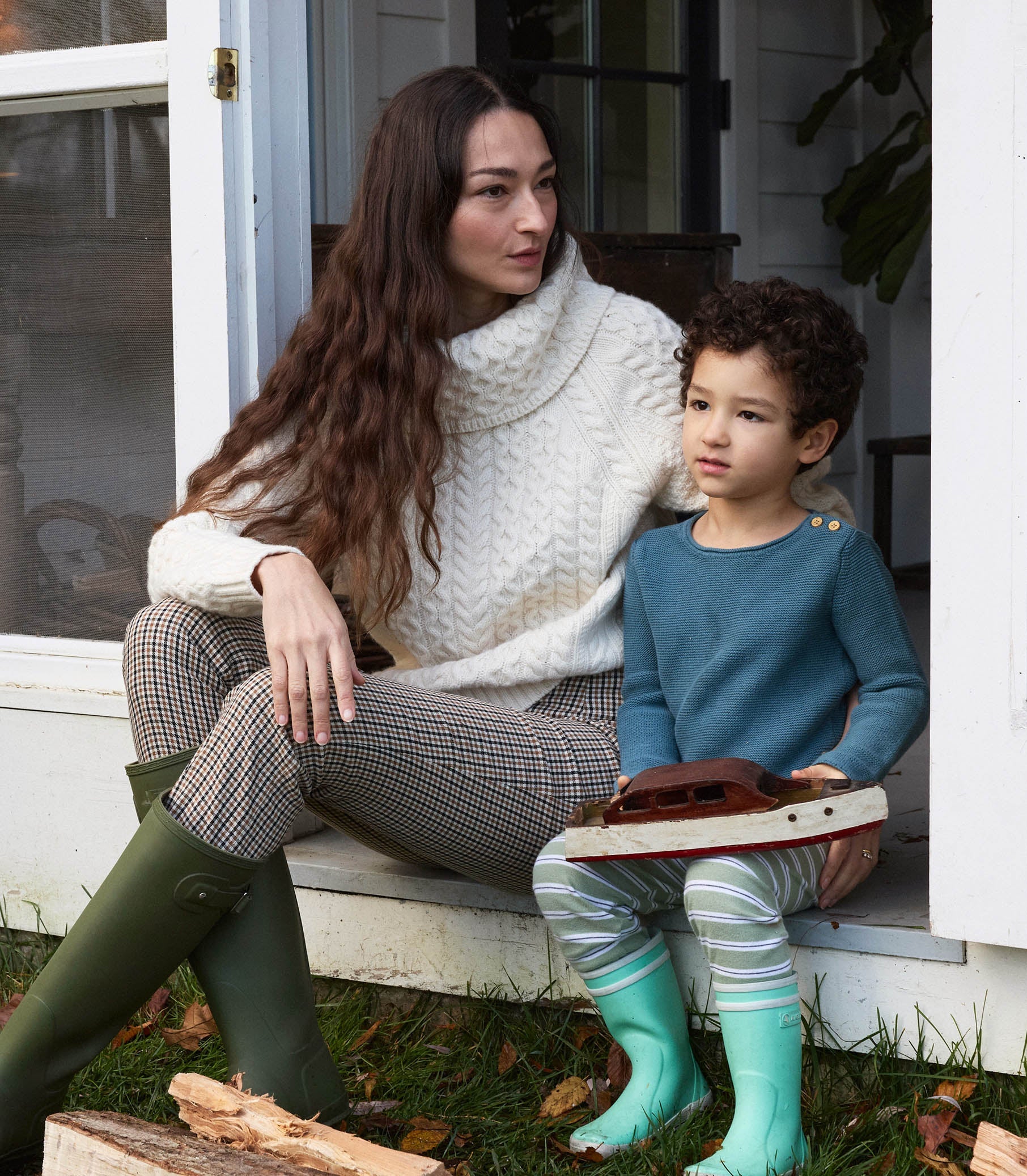 DÔEN Women Gillian Sweater - Ivory