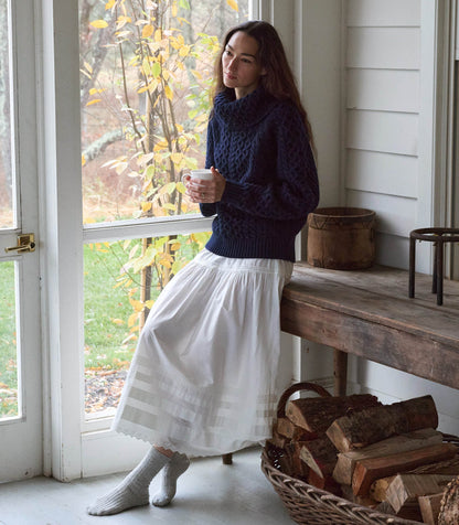 DÔEN Women Gillian Sweater - Navy