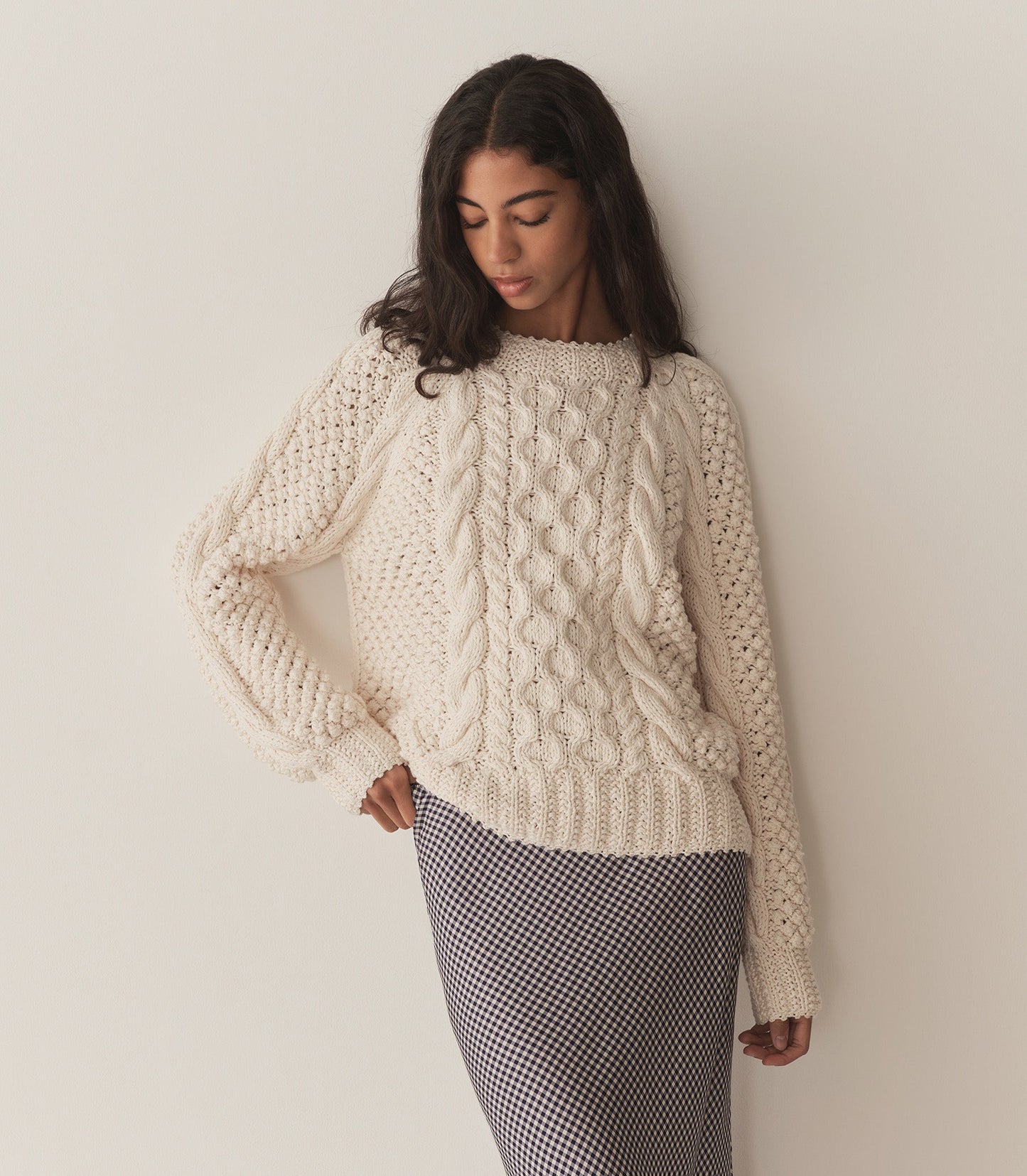DÔEN Women Withrowe Sweater - Ivory