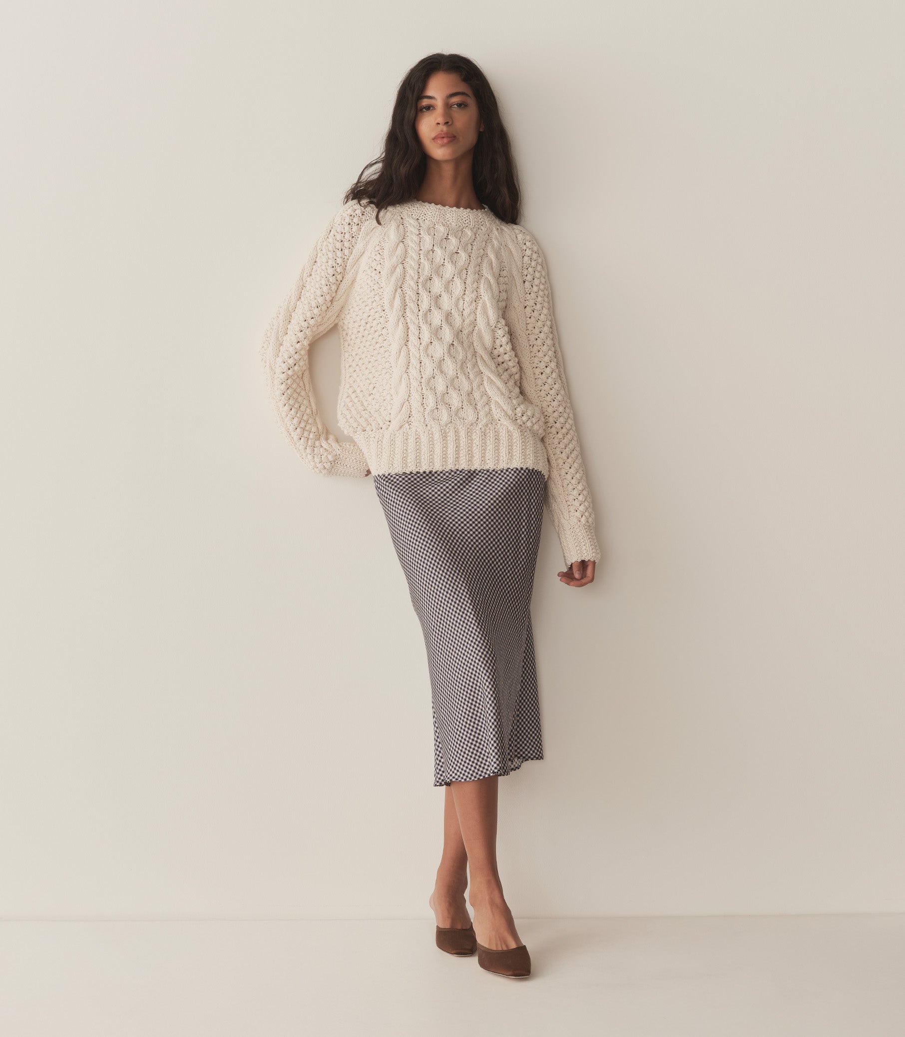 DÔEN Women Withrowe Sweater - Ivory