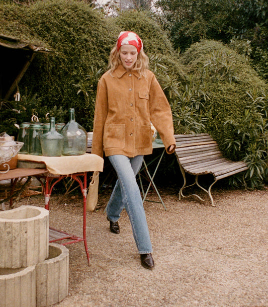 DÔEN Women Nolan Suede Jacket - Wild Chicory
