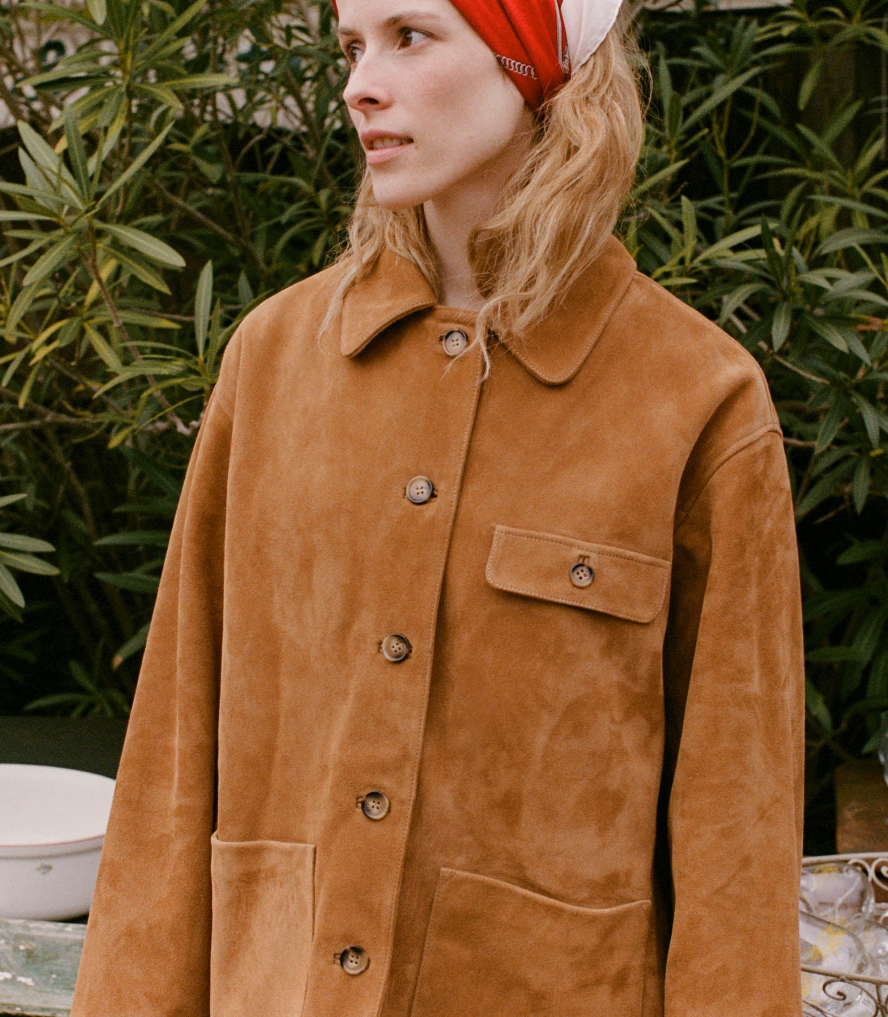 DÔEN Women Nolan Suede Jacket - Wild Chicory