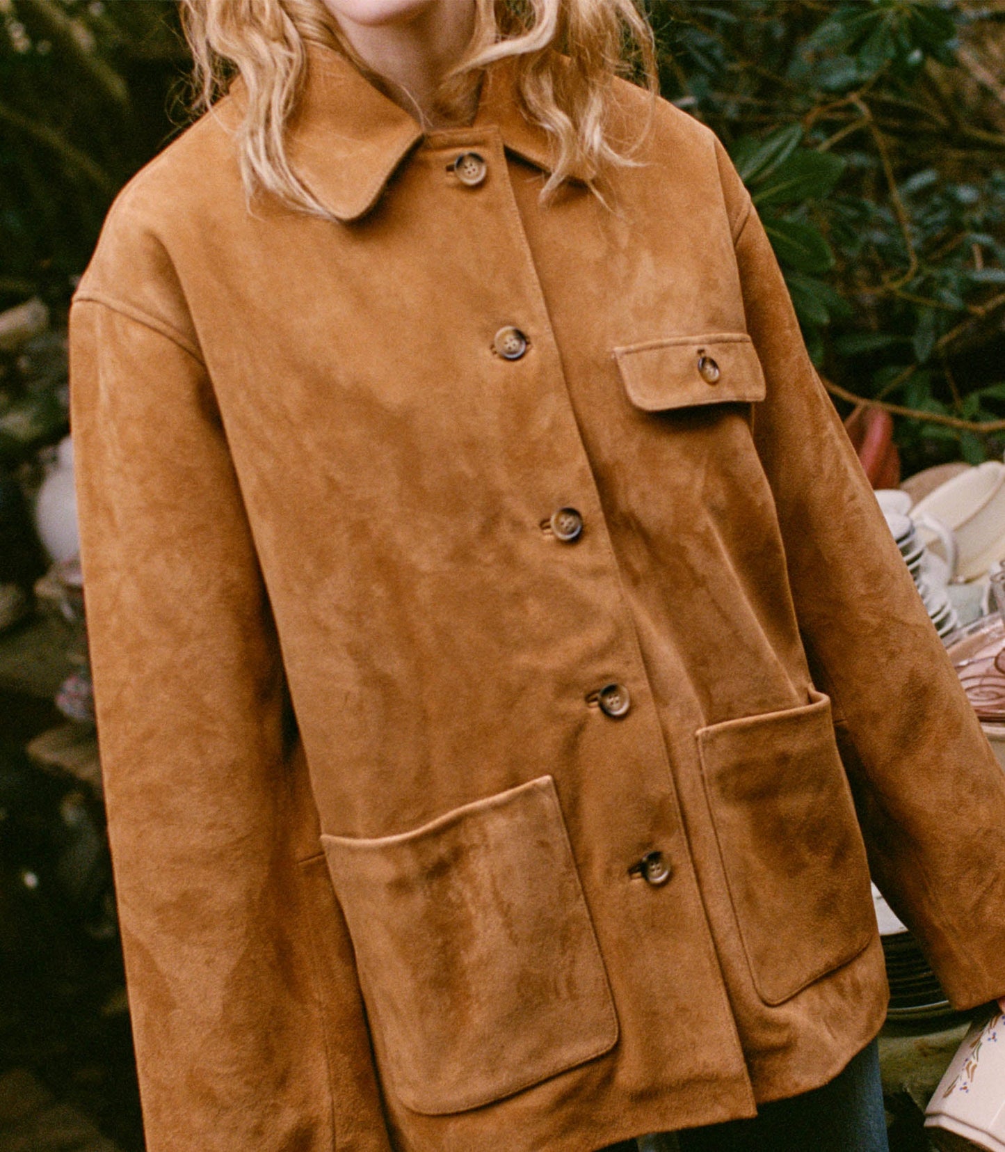 DÔEN Women Nolan Suede Jacket - Wild Chicory