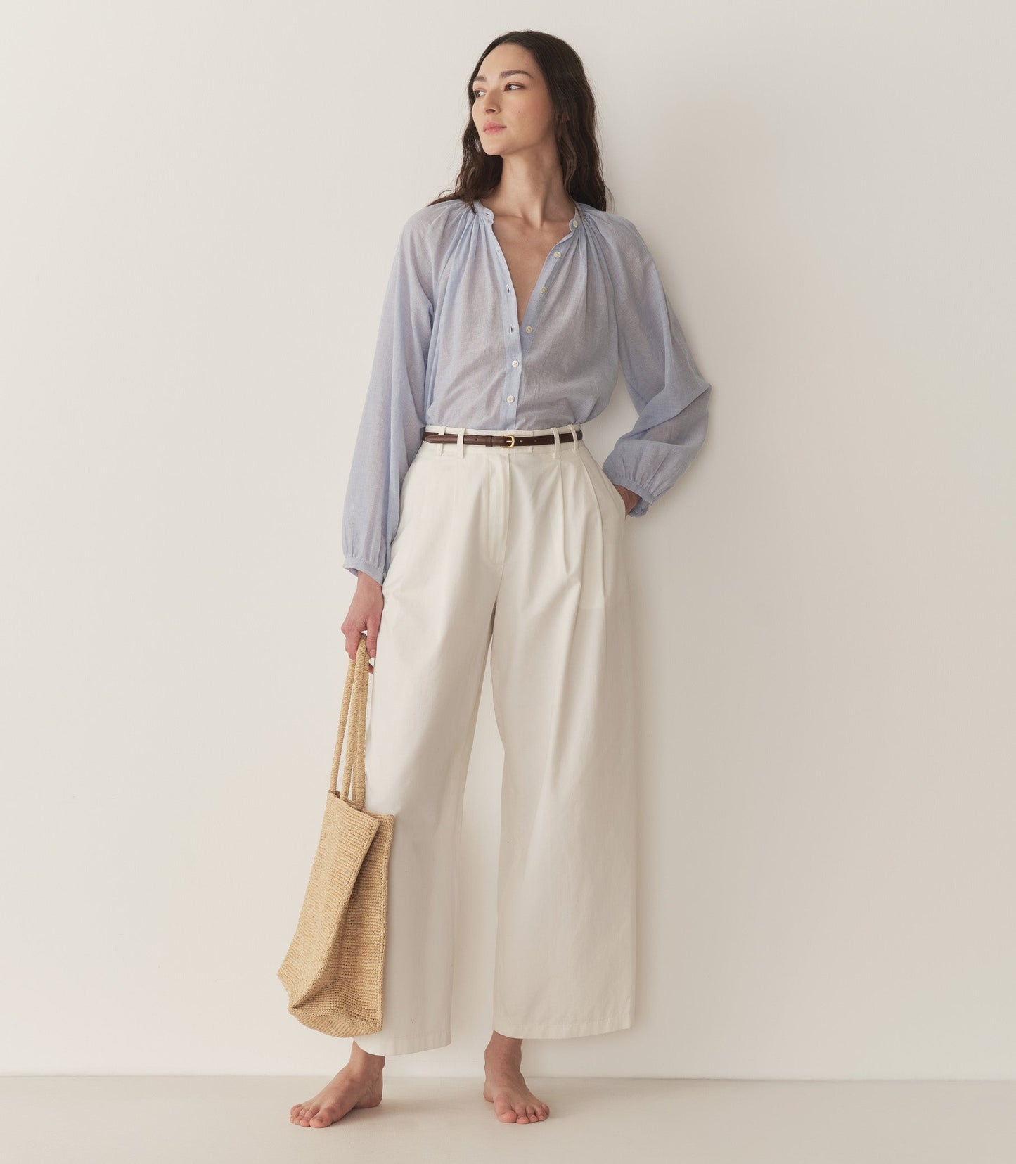 DÔEN Women Jonie Top - Harbor Blue