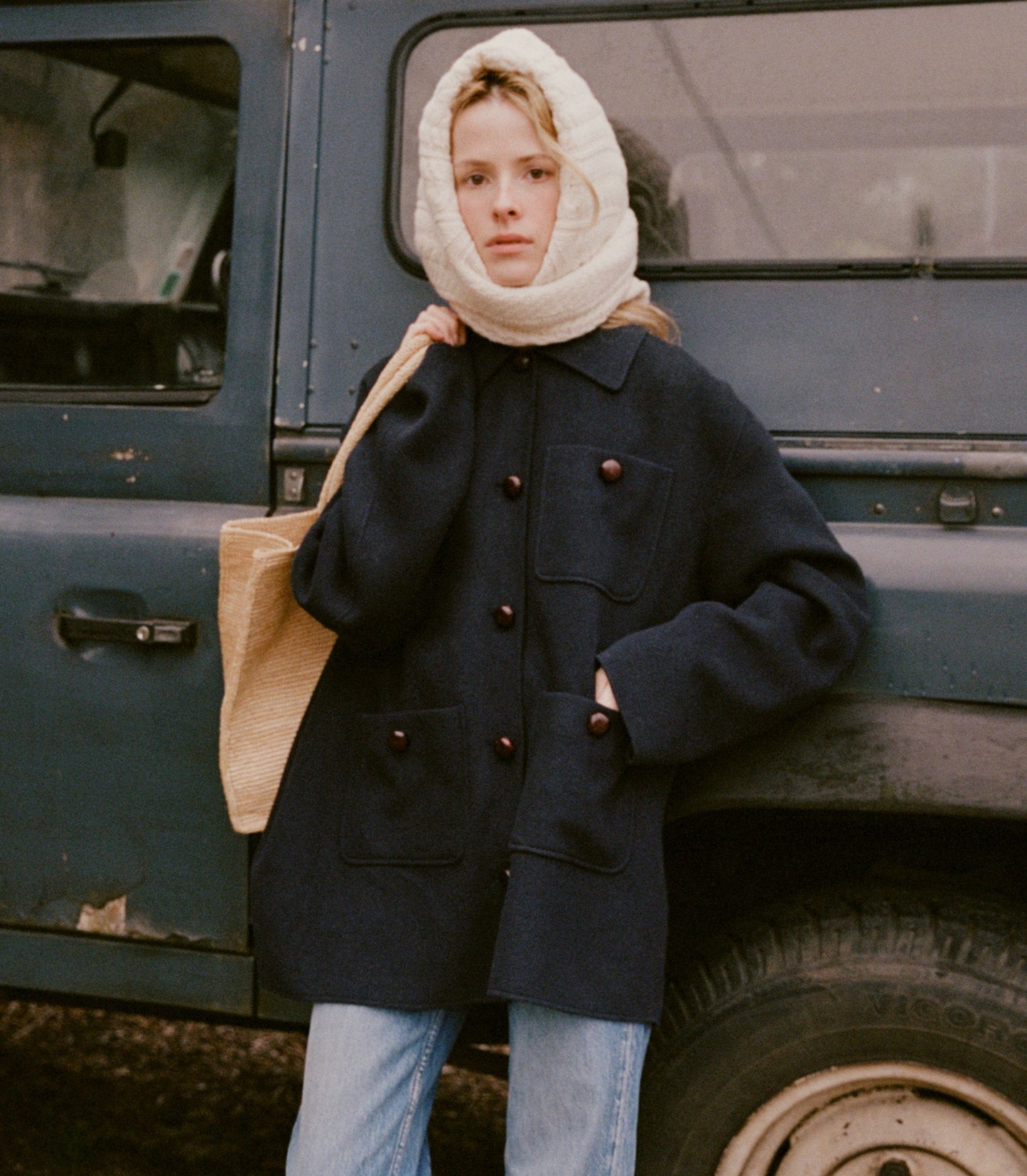 DÔEN Women Germain Coat - Navy