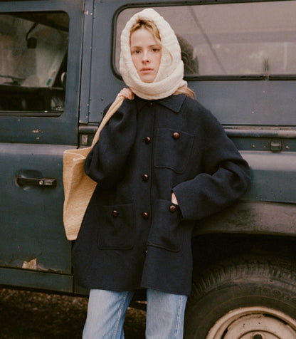 DÔEN Women Germain Coat - Navy
