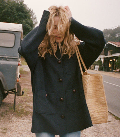 DÔEN Women Germain Coat - Navy
