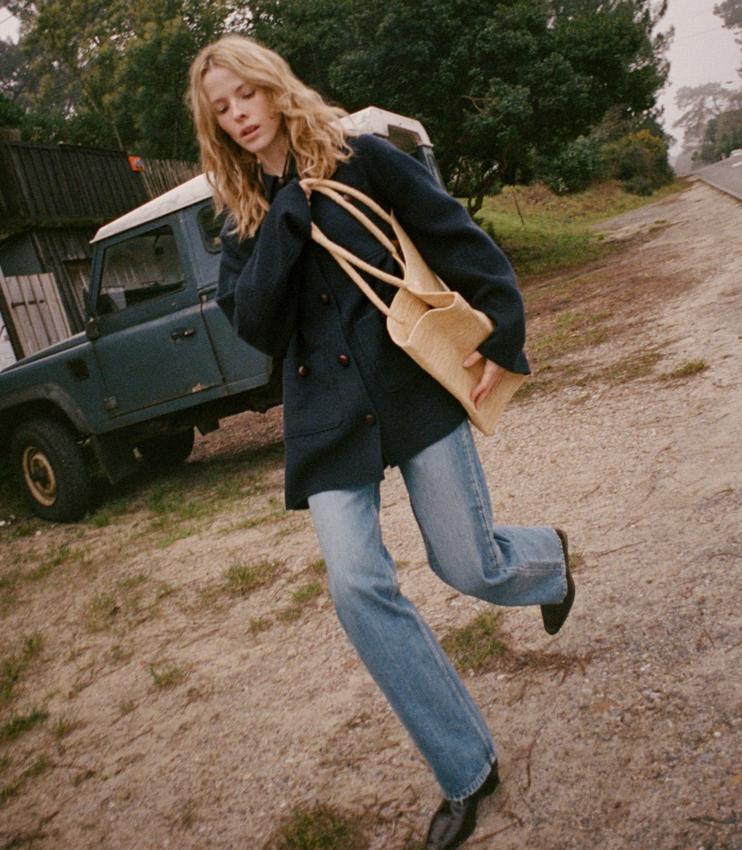 DÔEN Women Germain Coat - Navy