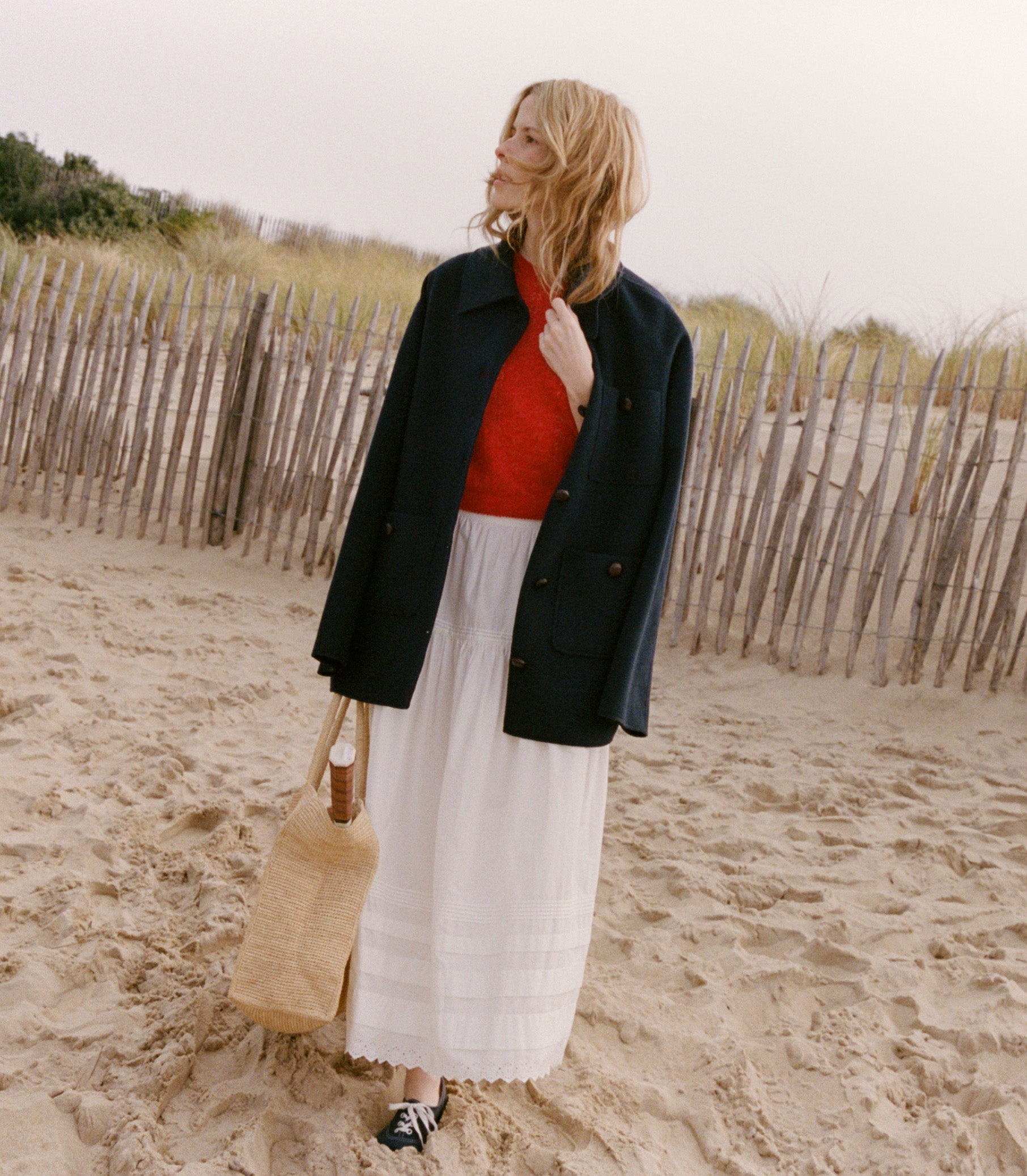 DÔEN Women Germain Coat - Navy