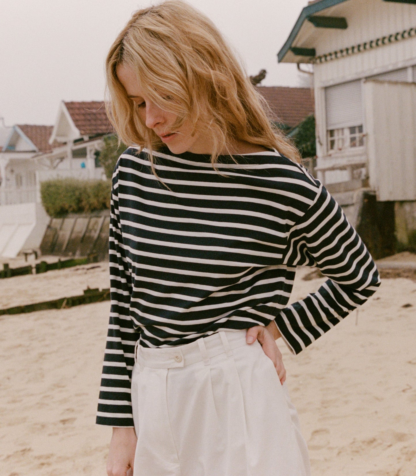 DÔEN Women Irene Tee - Breton Stripe