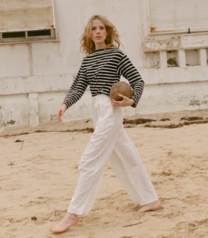 DÔEN Women Irene Tee - Breton Stripe