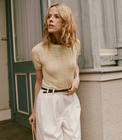 DÔEN Women Monica Sweater - Vanilla