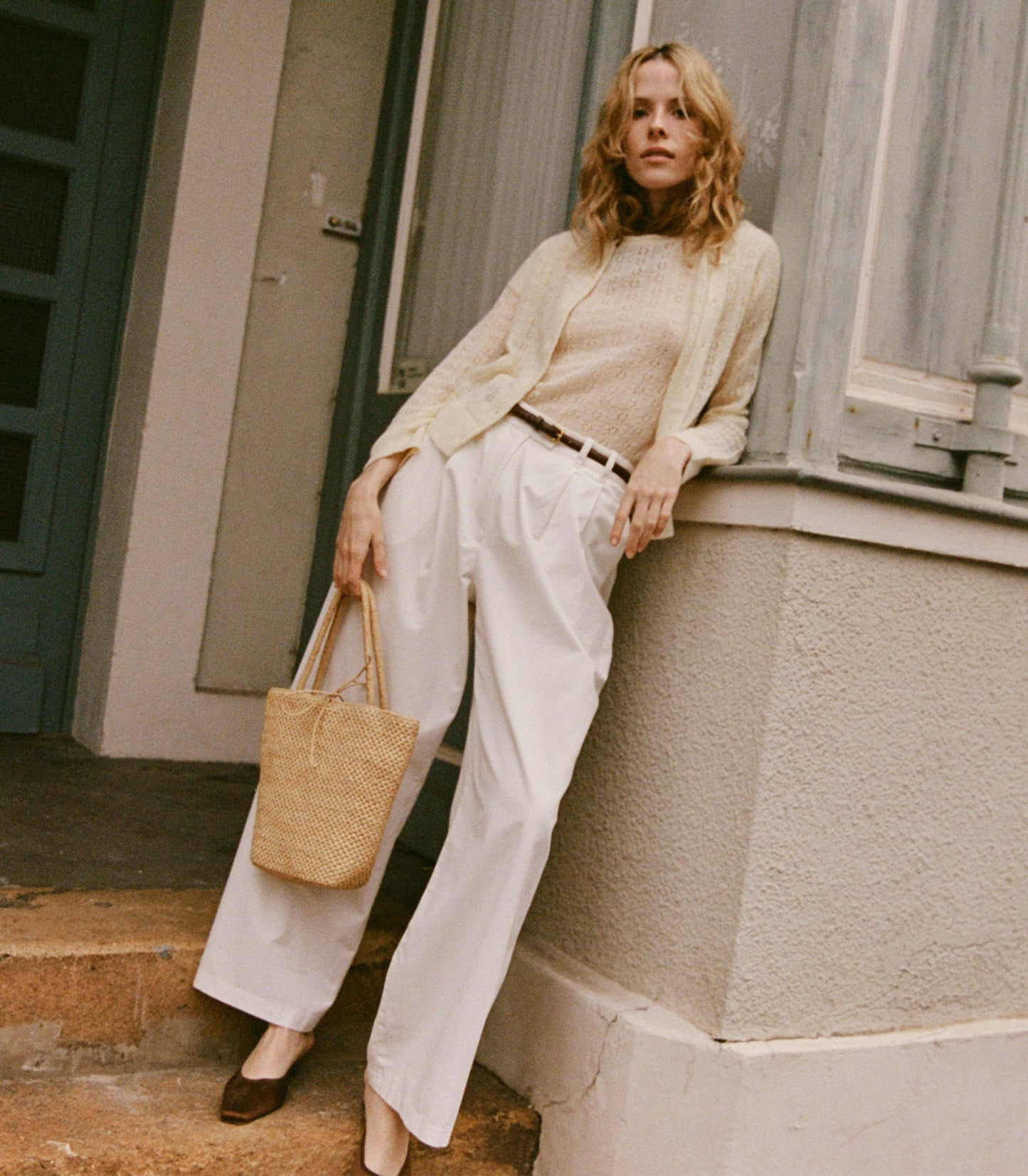 DÔEN Women Monica Sweater - Vanilla
