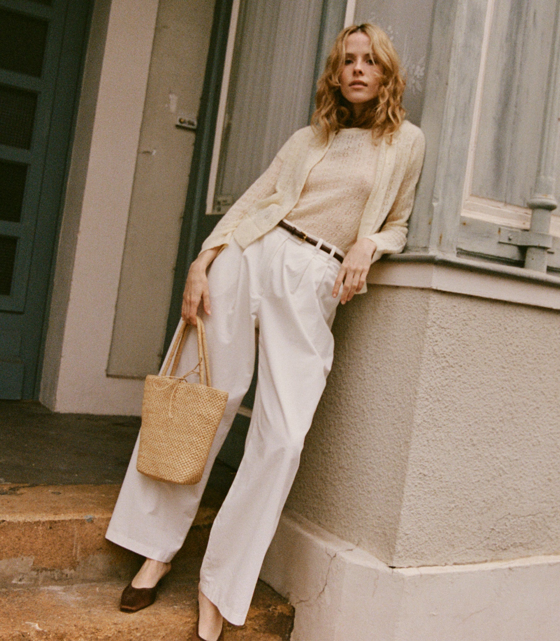 DÔEN Women Monica Sweater - Vanilla