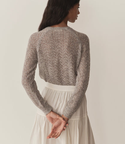 DÔEN Women Ophira Sweater - Light Heather Grey