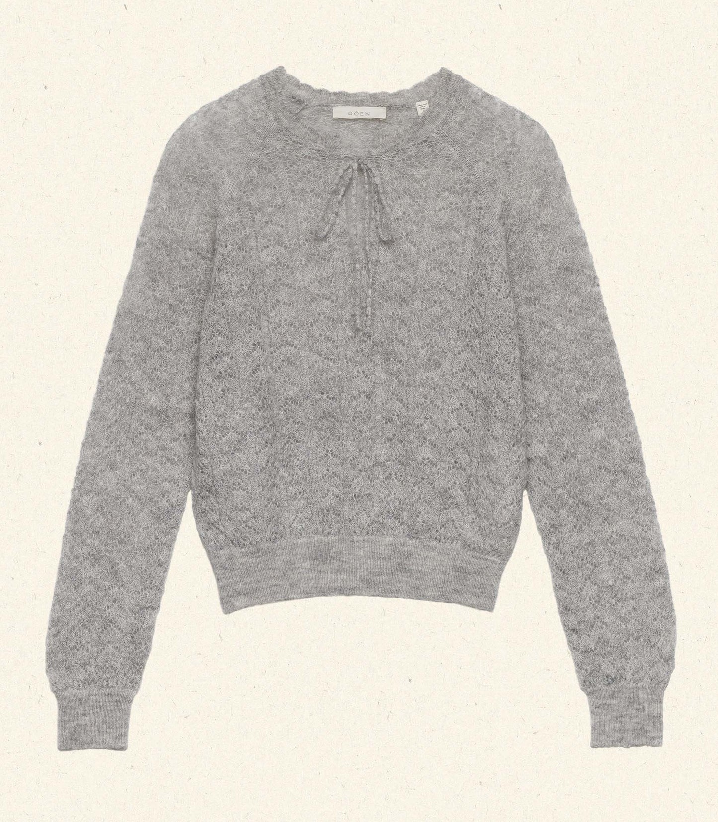 DÔEN Women Ophira Sweater - Light Heather Grey