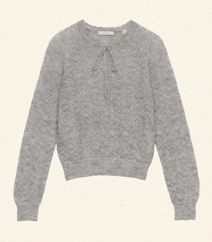 DÔEN Women Ophira Sweater - Light Heather Grey