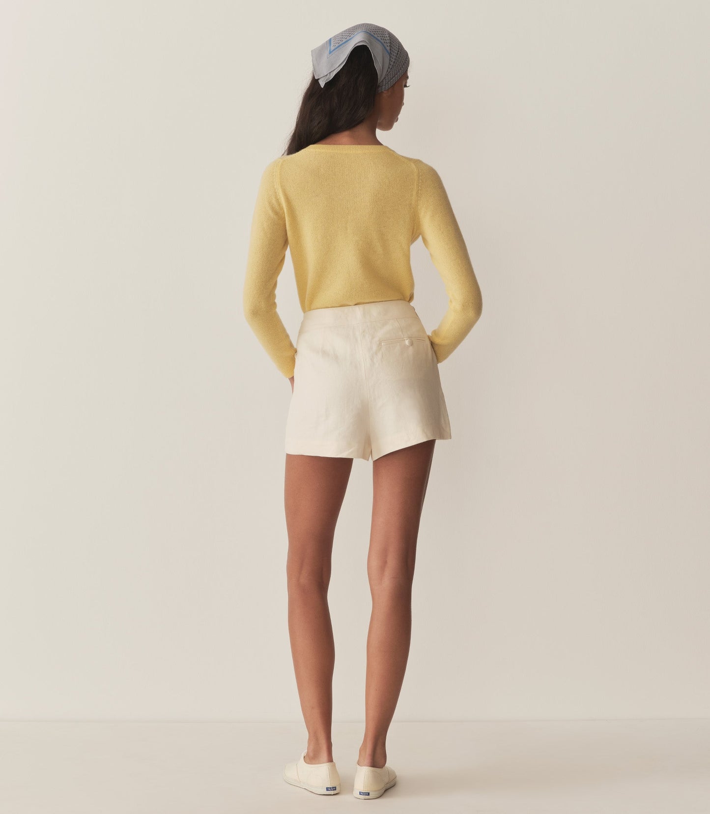 DÔEN Women Garance Cashmere Sweater - Lemon Chiffon