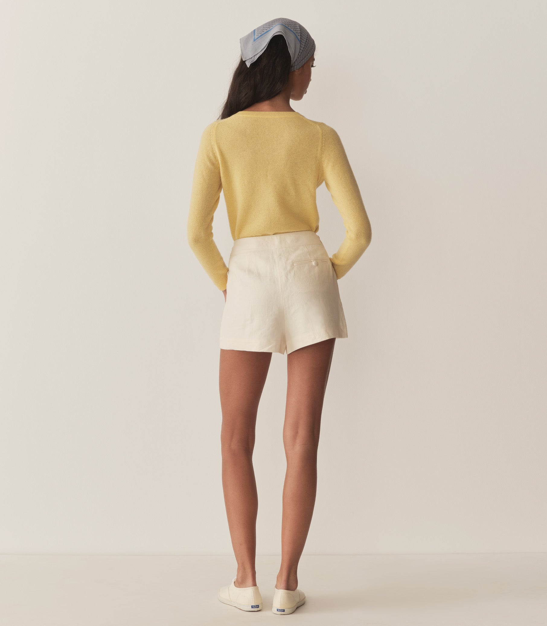 DÔEN Women Garance Cashmere Sweater - Lemon Chiffon