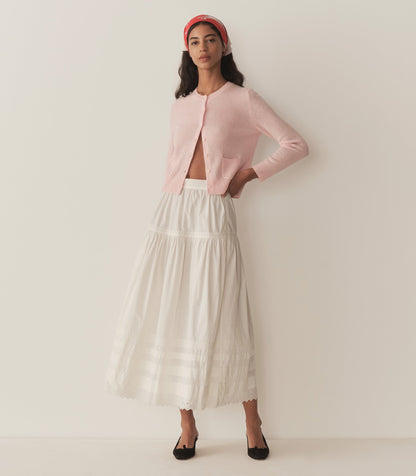 DÔEN Women Freya Cashmere Cardigan - Rosewater