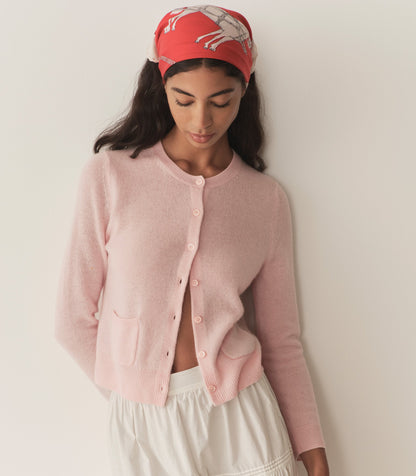 DÔEN Women Freya Cashmere Cardigan - Rosewater