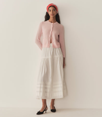 DÔEN Women Freya Cashmere Cardigan - Rosewater
